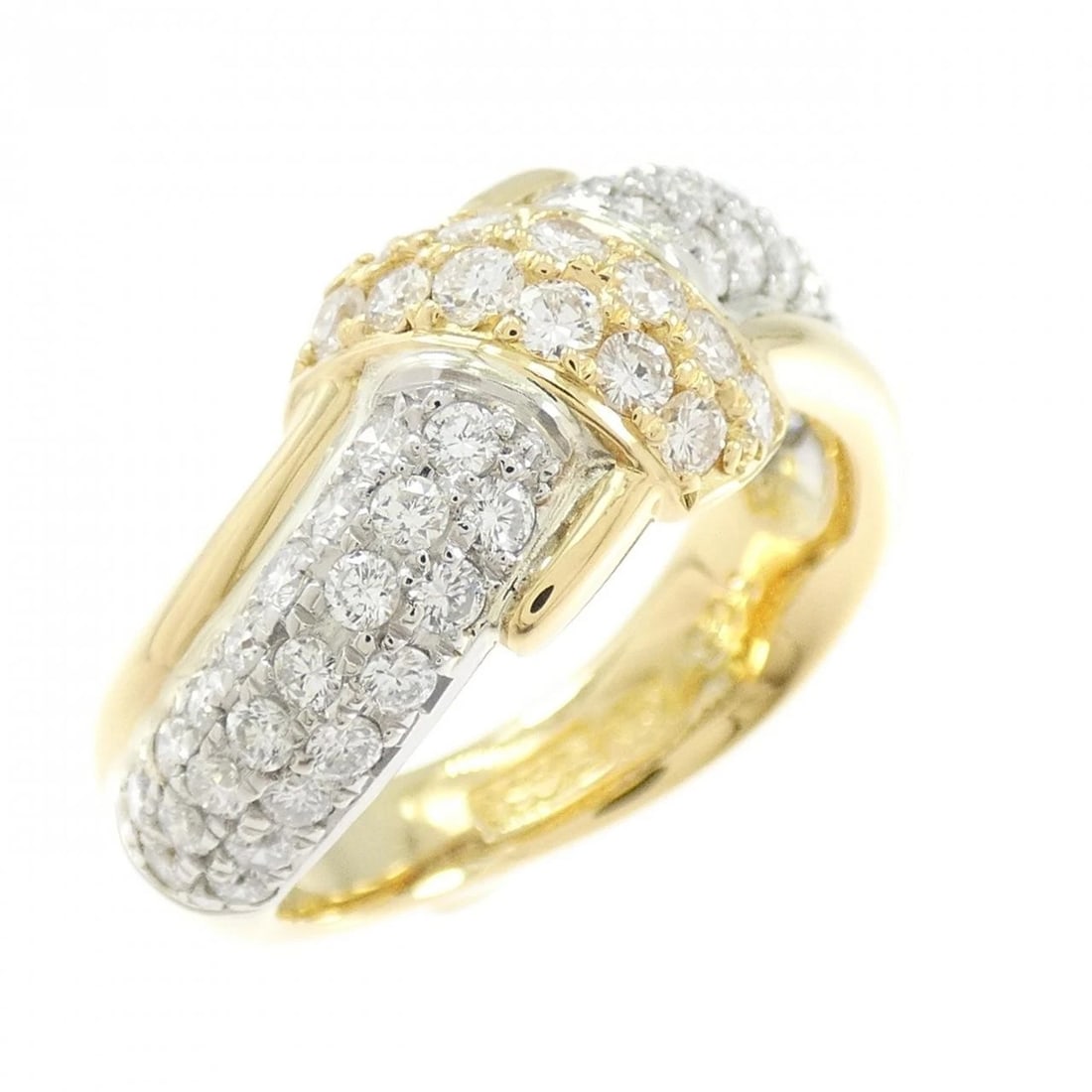 K21/PT950 DIAMOND RING: K21/PT950 Diamond Ring Brand: Unbranded Type: Diamond Ring Material: K21/PT950, Main Stone/Creation Natural Color: Yellow Gold Size: US6 1/4 Accessories: None Accessories Notice: When