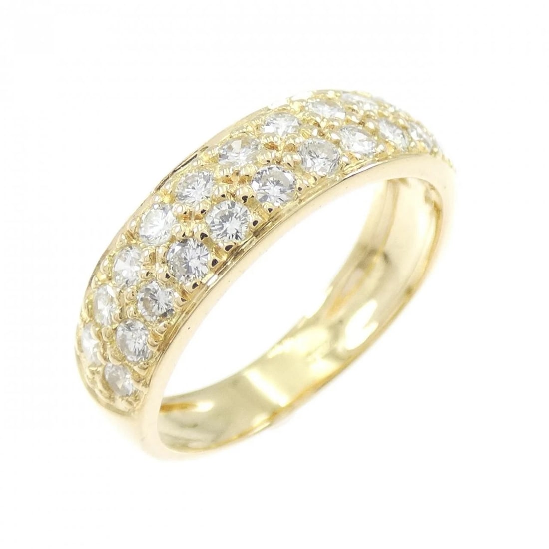 750YG DIAMOND RING: 750YG diamond ring Brand: Unbranded Type: Diamond ring Material: 750 yellow gold, Main Stone/Creation Natural Color: Yellow Gold Size: US5 1/4 Accessories: None Accessories Notice: When