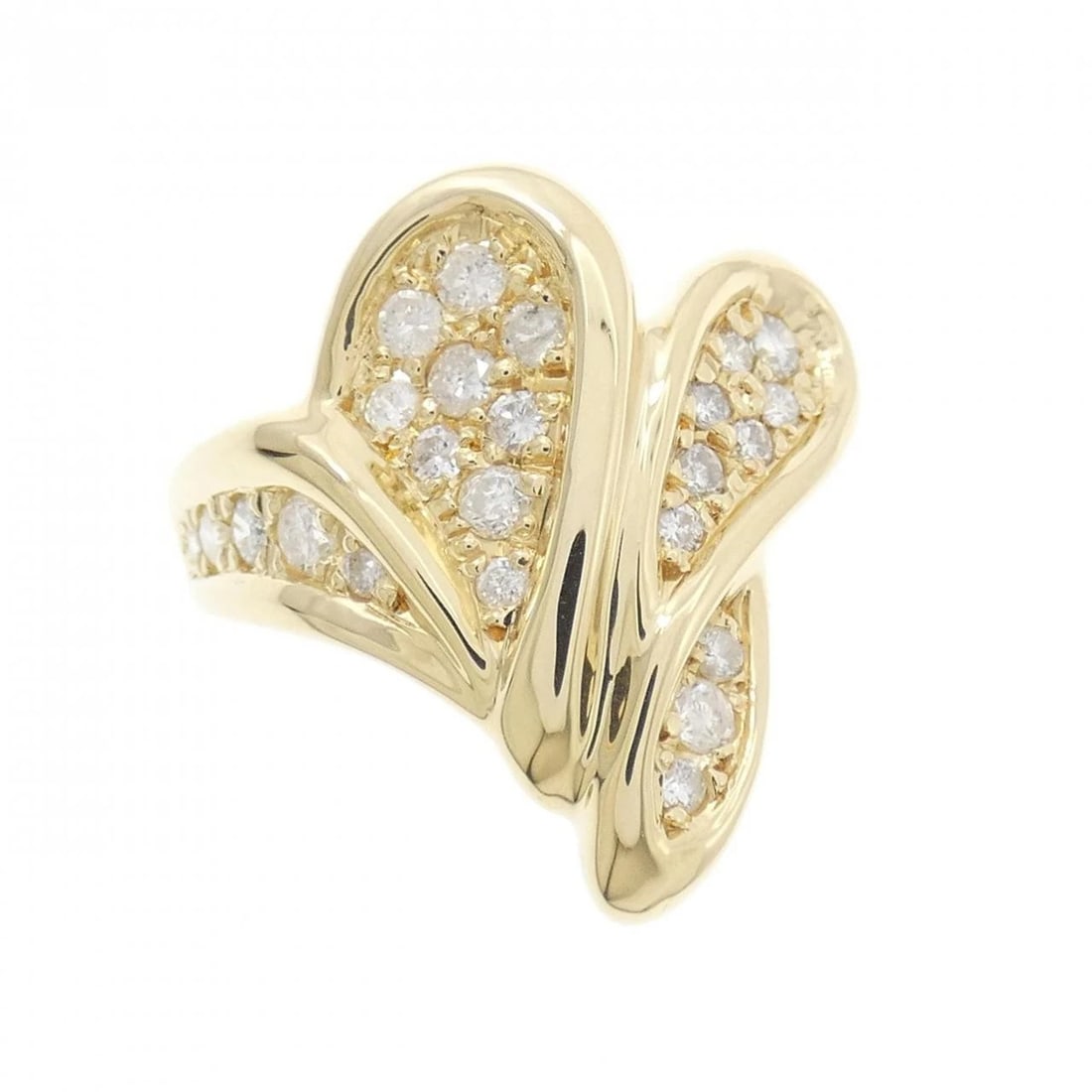 K18YG DIAMOND RING - 2