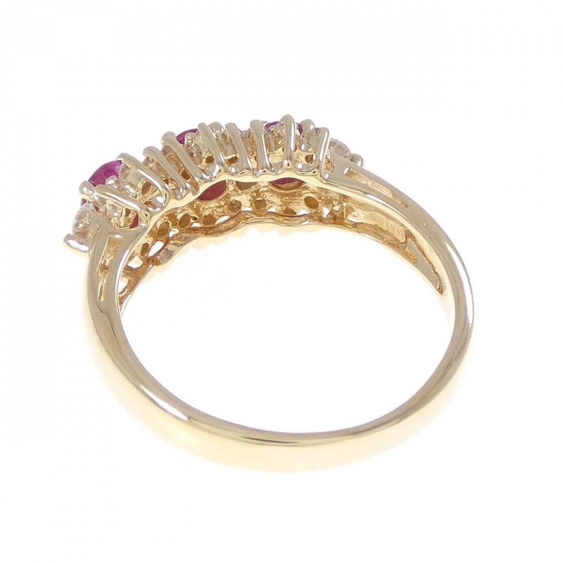 18K YELLOW GOLD RUBY RING - 2