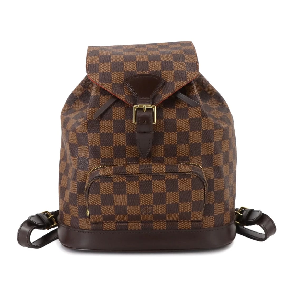 LOUIS VUITTON DAMIER MONTSOURIS MM SPO BACKPACK: LOUIS VUITTON Damier Montsouris MM SPO Backpack Brand: LOUIS VUITTON Type: Back Pack Material: Damier Canvas Color: Ebene Size: W 9.84 inch, H 11.02 inch, D 4.72 inch Accessories: None