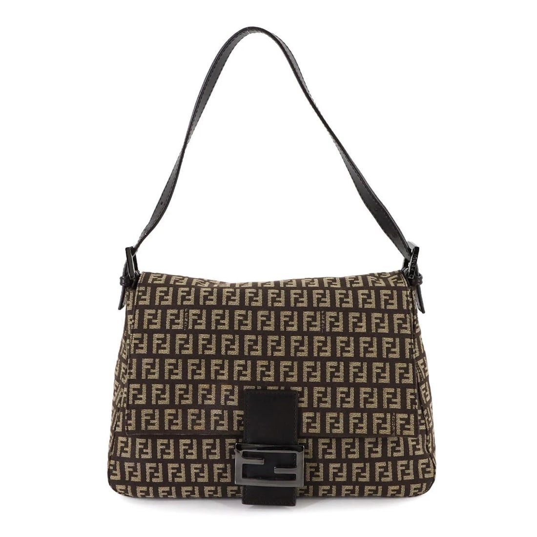 FENDI ZUCCHINO MAMMA BAGUETTE SHOULDER BAG (1 of 5)
