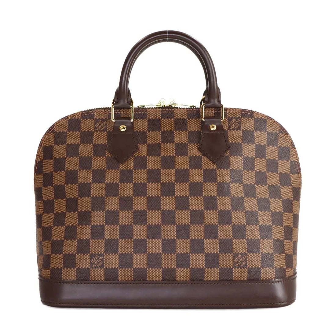 LOUIS VUITTON DAMIER ALMA PM HAND BAG: LOUIS VUITTON Damier Alma PM Hand Bag Brand: LOUIS VUITTON Type: Hand Bag Material: Damier Canvas Color: Ebene Size: W 11.81 inch, H 9.25 inch, D 6.30 inch Accessories: None Accessories No