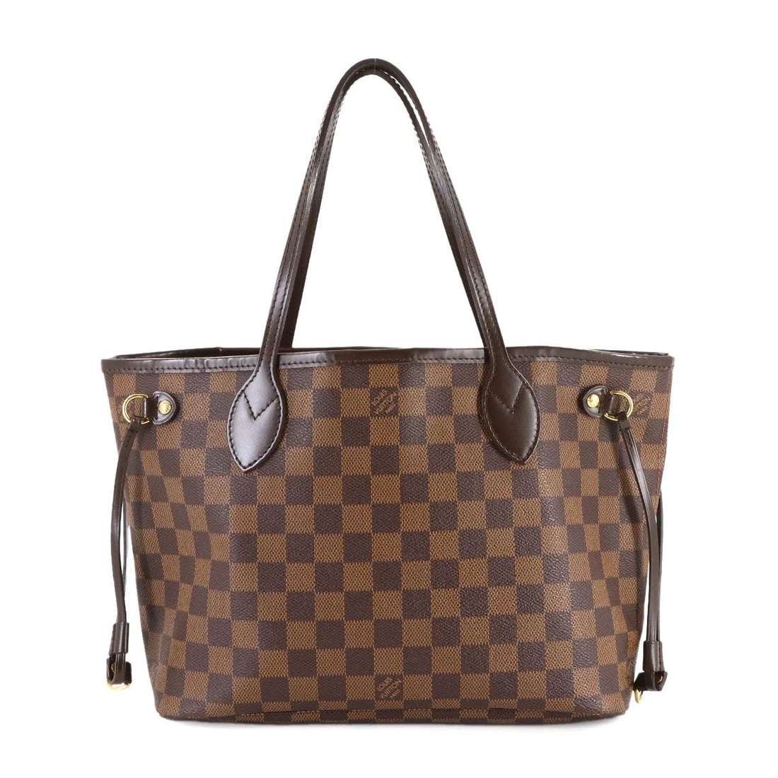 LOUIS VUITTON DAMIER NEVERFULL PM TOTE BAG EBENE: LOUIS VUITTON Damier Neverfull PM Tote Bag Ebene Brand: LOUIS VUITTON Type: Tote Bag Material: Damier Canvas Color: Ebene Size: W 11.02 inch, H 8.46 inch, D 4.92 inch Accessories: None Acc