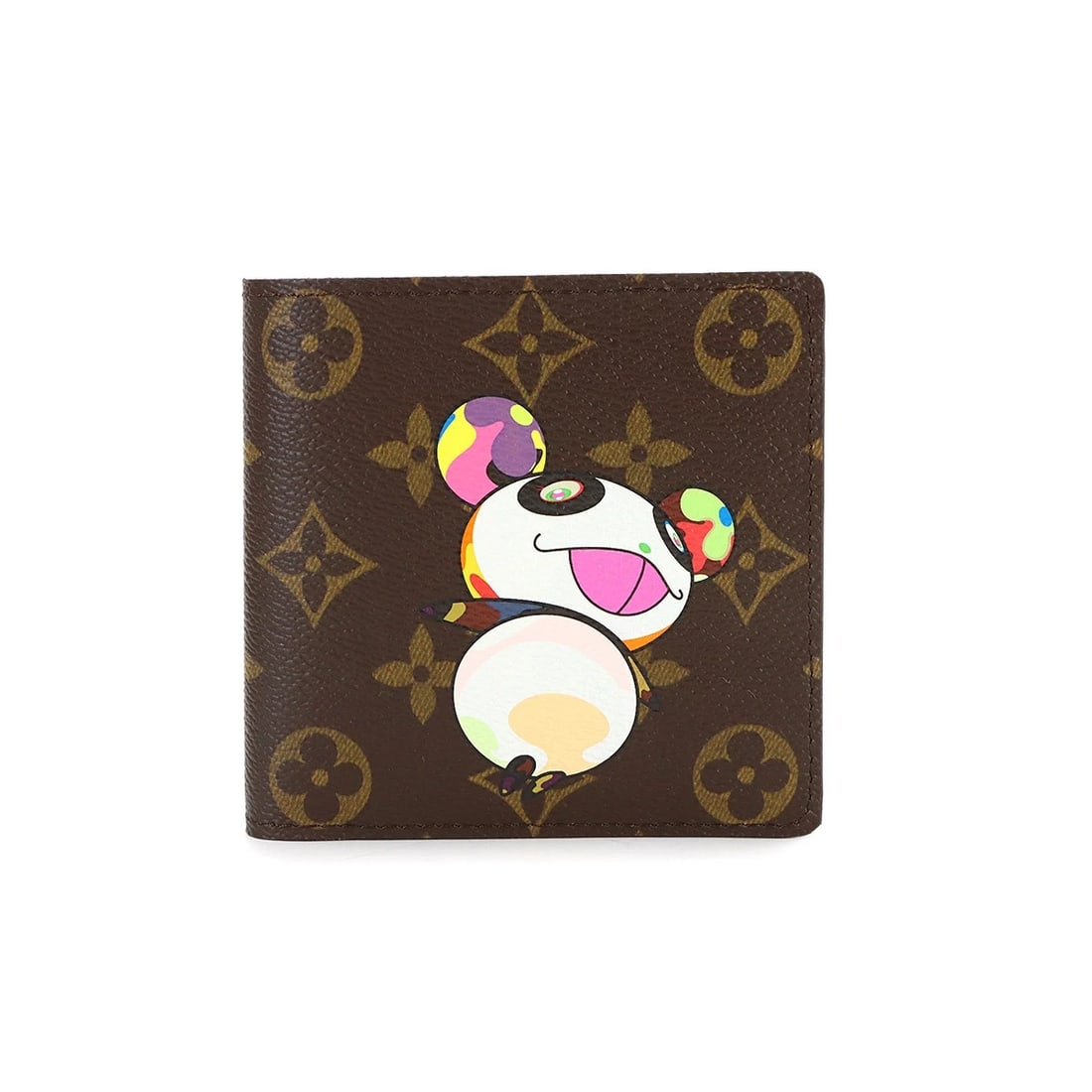 LOUIS VUITTON MONOGRAM PANDA BI-FOLD WALLET BROWN: LOUIS VUITTON Monogram Panda Bi-fold Wallet Brown Brand: LOUIS VUITTON Type: Bi-fold Wallet Material: Monogram Canvas Color: Monogram Size: W 4.33 inch, H 3.94 inch, D 0.79 inch Accessories: