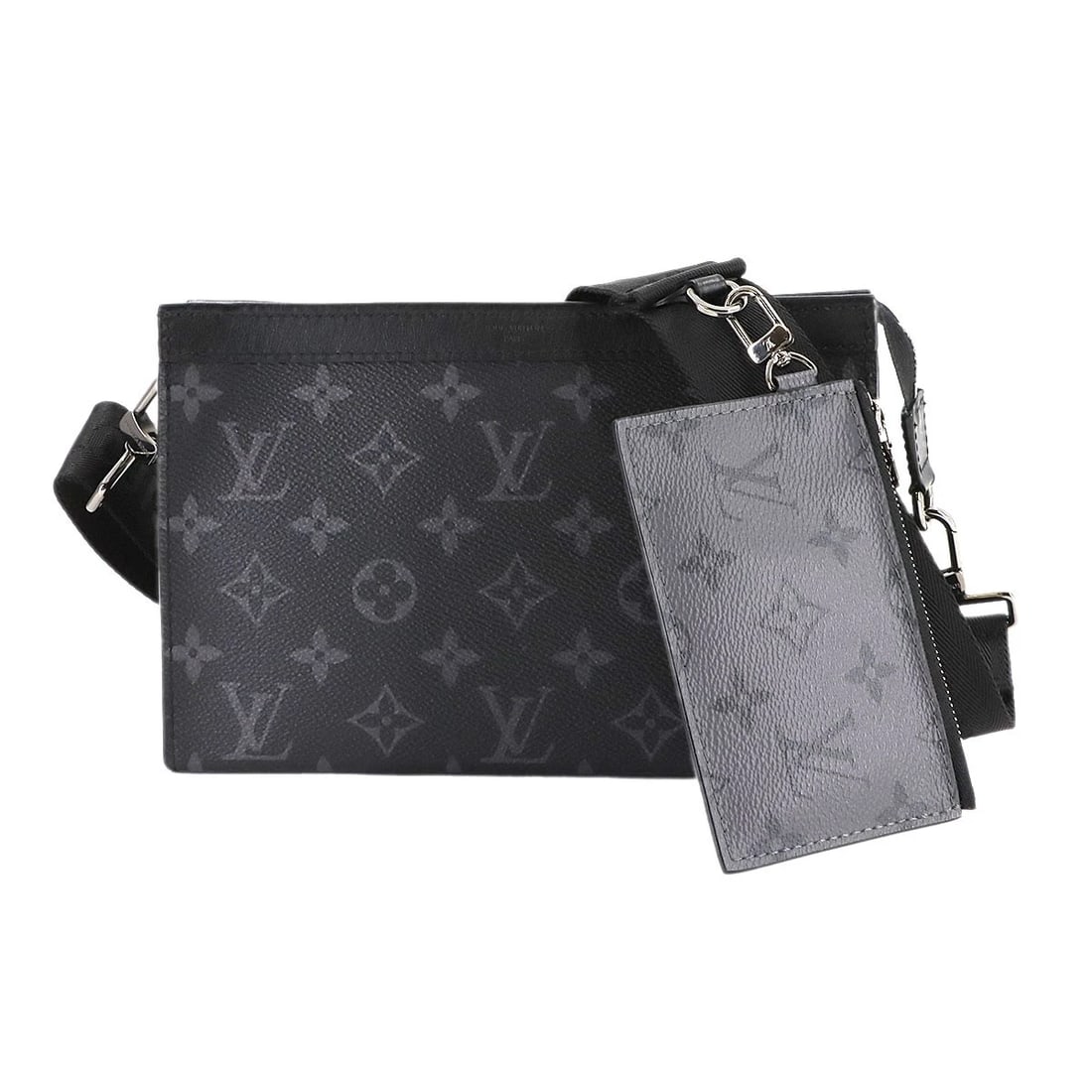 LOUIS VUITTON MONOGRAM ECLIPSE REVERSE GASTON WEARABLE WALLET (1 of 5)