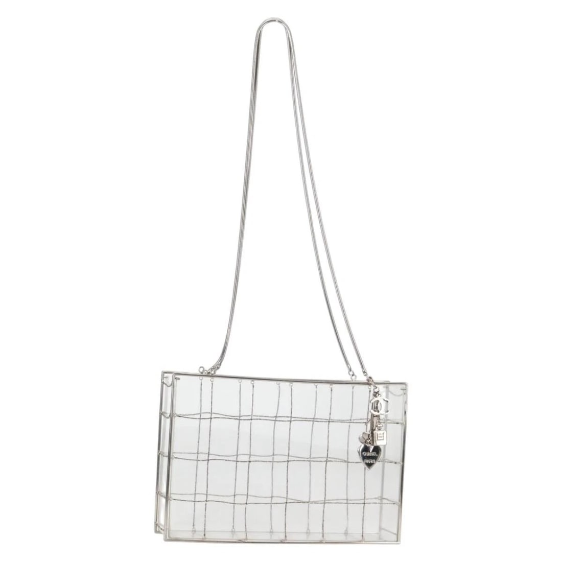 CHANEL CHAIN TOTE BAG PLASTIC CLEAR (1 of 12)