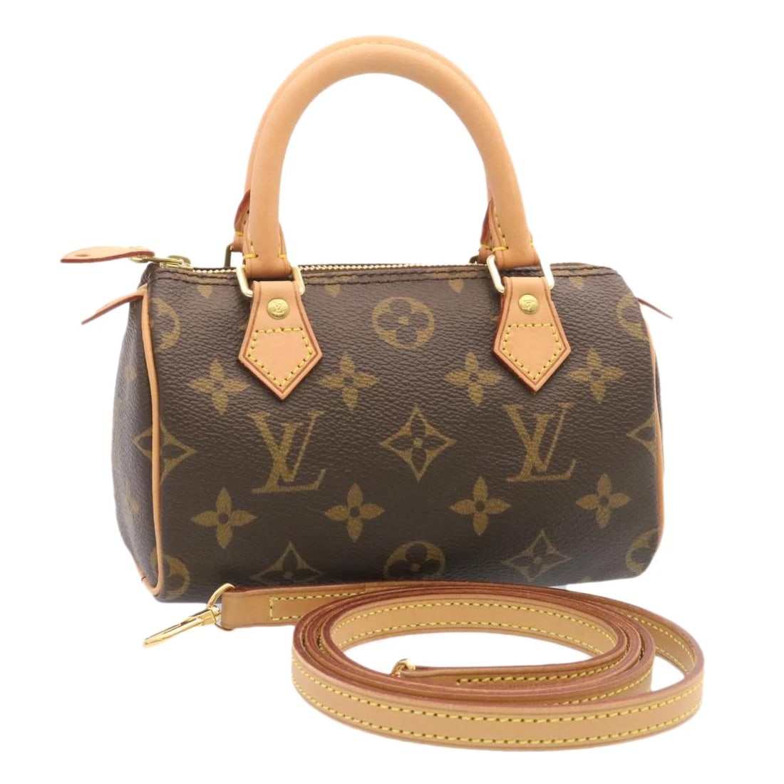 LOUIS VUITTON MONOGRAM MINI SPEEDY HAND BAG: LOUIS VUITTON Monogram Mini Speedy Hand Bag Brand: LOUIS VUITTON Type: Hand Bag Material: Monogram Canvas Color: Monogram Size: W6.3 x H4.3 x D2.8inch(Approx) Accessories: None Accessories