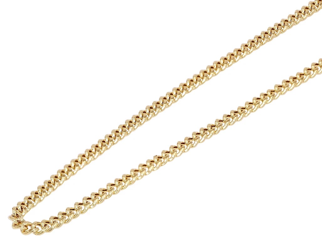 10K YELLOW GOLD HOLLOW MIAMI CUBAN LINK CHAIN NECKLACE (1 of 3)