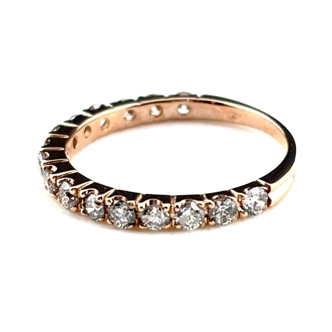 MELEE DIAMOND DESIGN RING PG PINK GOLD: Melee Diamond Design Ring Pg Pink Gold Brand: Unbranded Type: Ring Material: 18K, Color: pink gold Size: US5 Accessories: None Accessories Notice: When purchasing pre-owned goods, please r