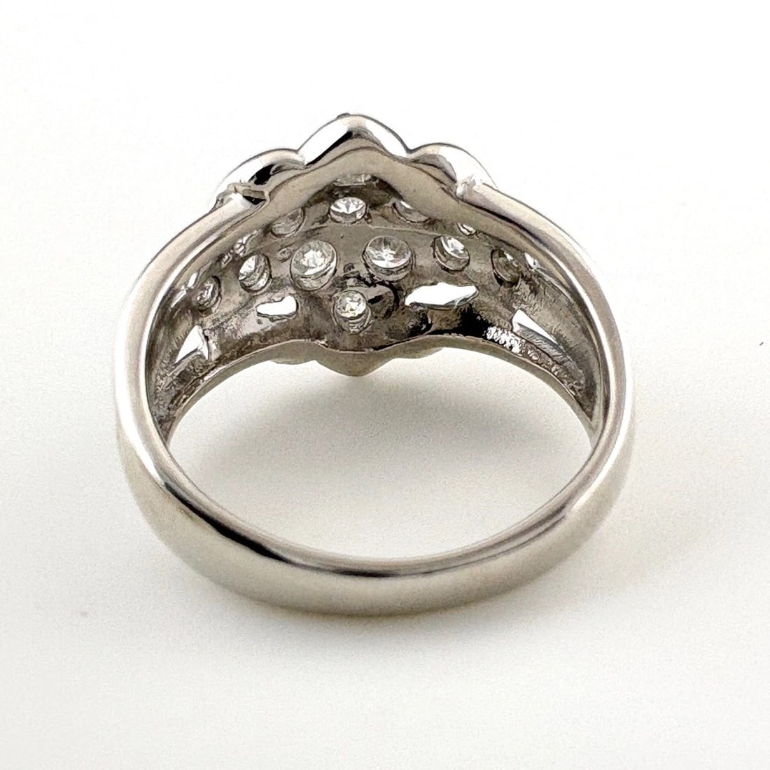 DIAMOND DESIGN RING PLATINUM - 2