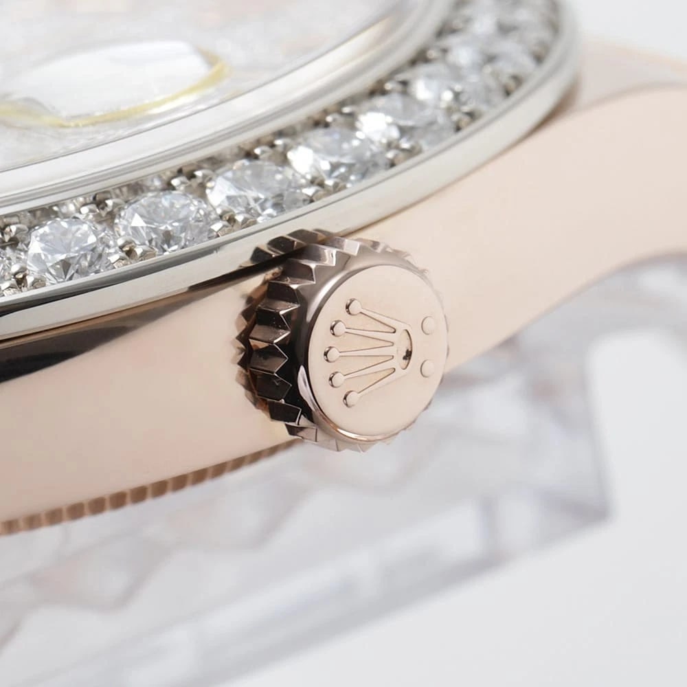 ROLEX DATEJUST DIAMONDS WATCH - 5