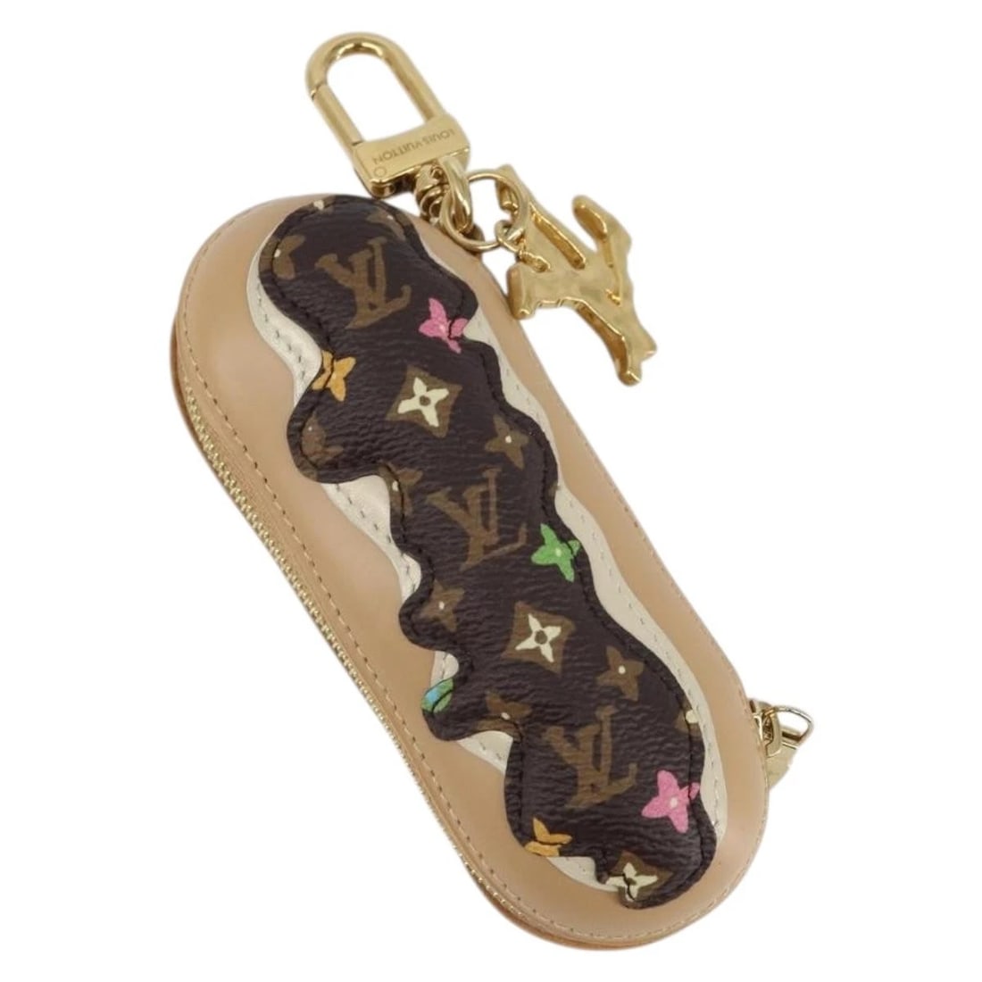 LOUIS VUITTON MONOGRAM CRAGGY LV ECLAIR POUCH: LOUIS VUITTON Monogram Craggy LV Eclair Pouch Brand: LOUIS VUITTON Type: Pouch Material: Monogram Canvas Color: Monogram Size: W2.0 x H4.7 x D2.0inch(Approx) Accessories: None Accessories