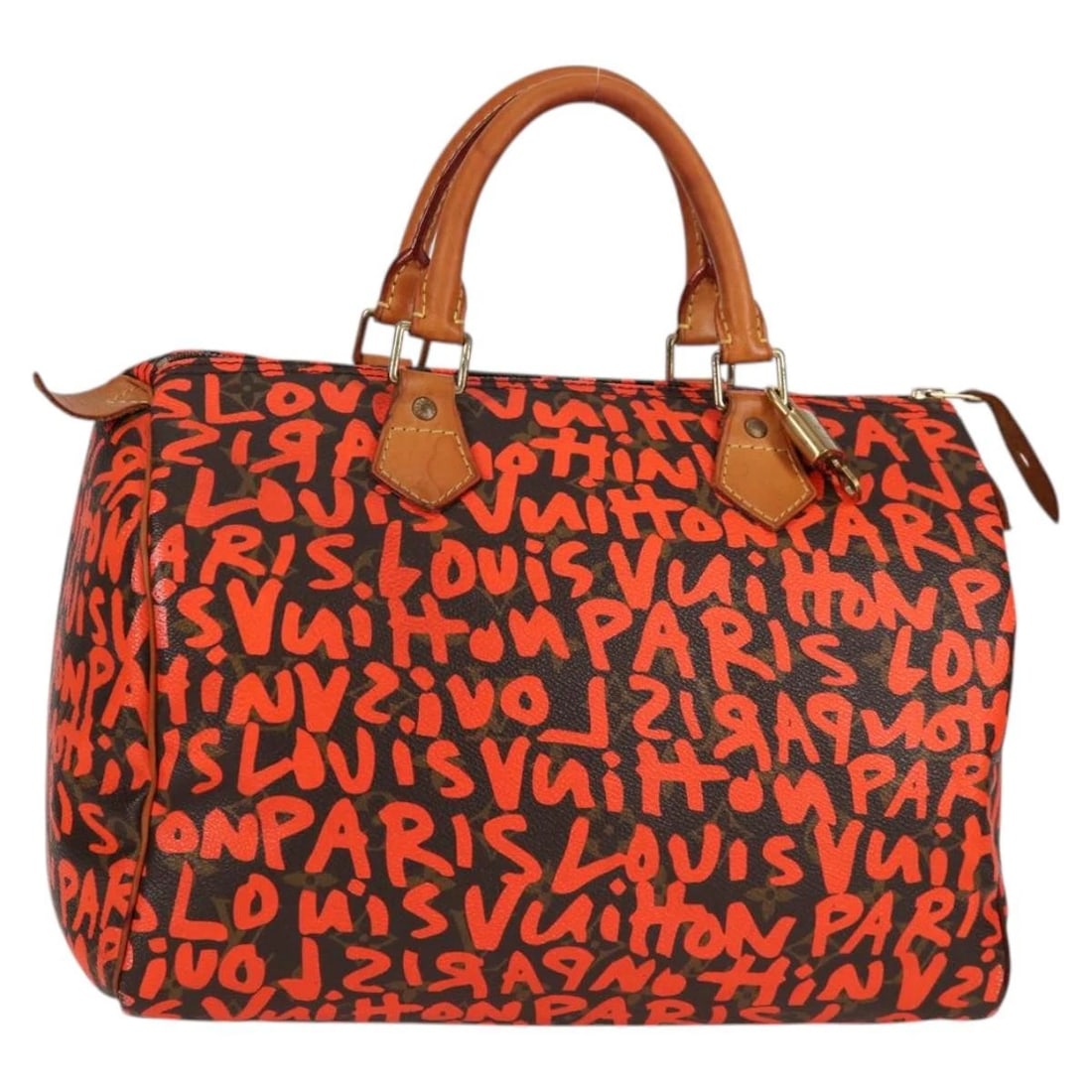 LOUIS VUITTON MONOGRAM GRAFFITI SPEEDY 30 HAND BAG (1 of 8)