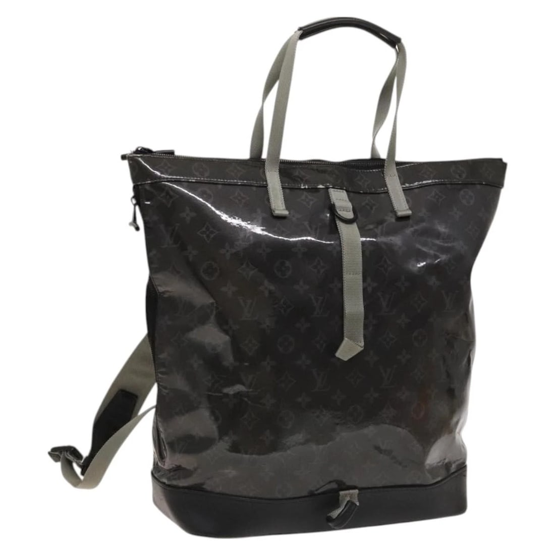 LOUIS VUITTON MONOGRAM ECLIPSE GLAZE ZIPPED TOTE BACKPACK (1 of 8)