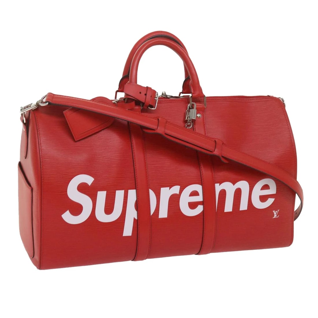 LOUIS VUITTON EPI SUPREME KEEPALL BANDOULIERE 45 BAG (1 of 8)