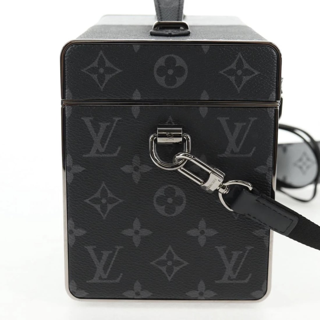 LOUIS VUITTON MONOGRAM ECLIPSE SPLIT MINI BOX TRUNK BAG - 5