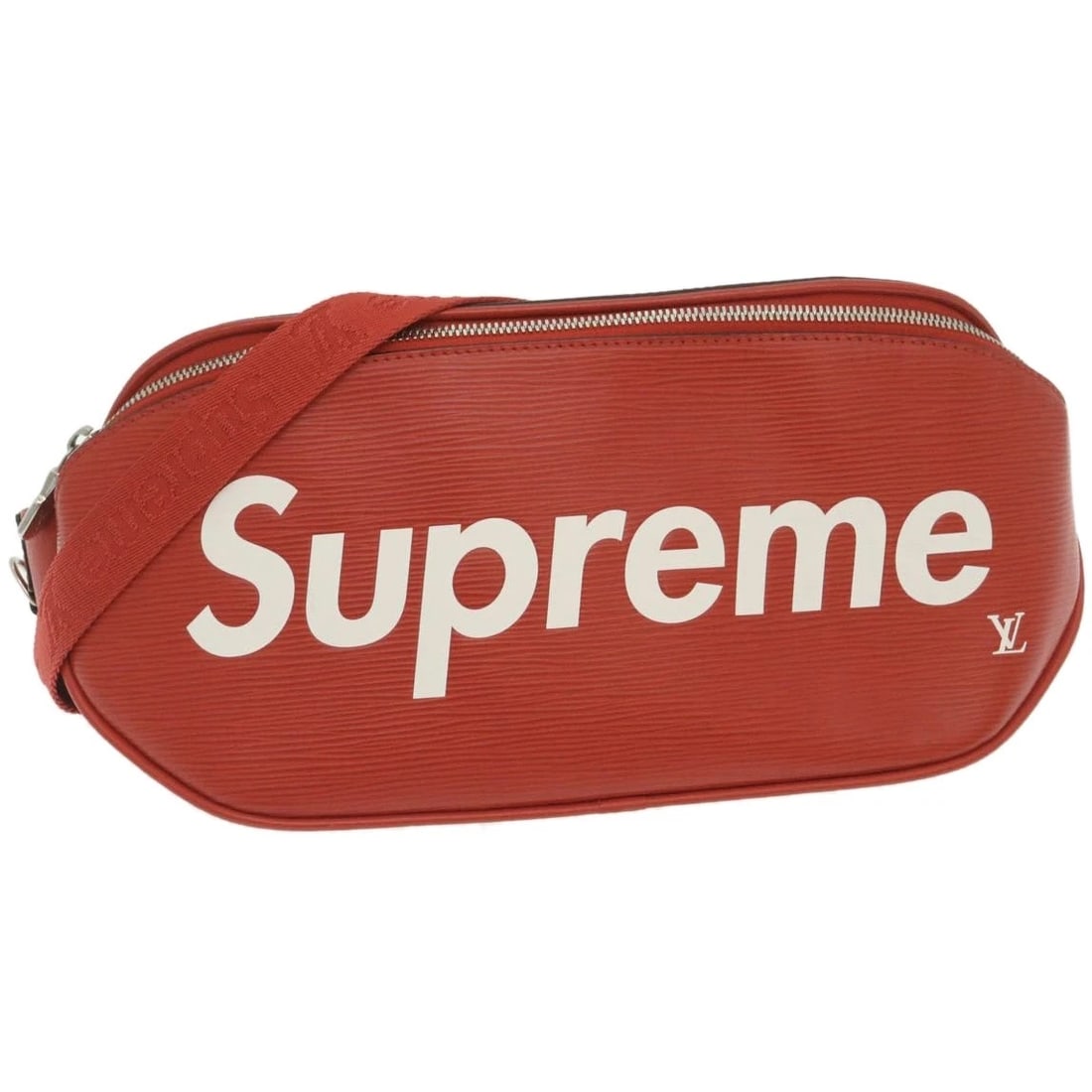 LOUIS VUITTON × SUPREME EPI BUM BAG WAIST BAG RED: LOUIS VUITTON × Supreme Epi Bum Bag Waist Bag Red Brand: LOUIS VUITTON Type: Waist bag Material: Epi Leather Color: Red Size: W13.4 x H6.3 x D2.0inch(Approx) Waist Length:34.6 -