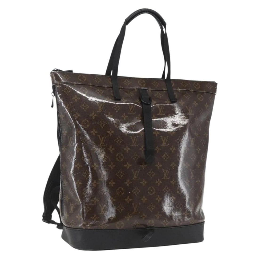LOUIS VUITTON MONOGRAM ECLIPSE GLAZE ZIPPED TOTE BACKPACK (1 of 8)