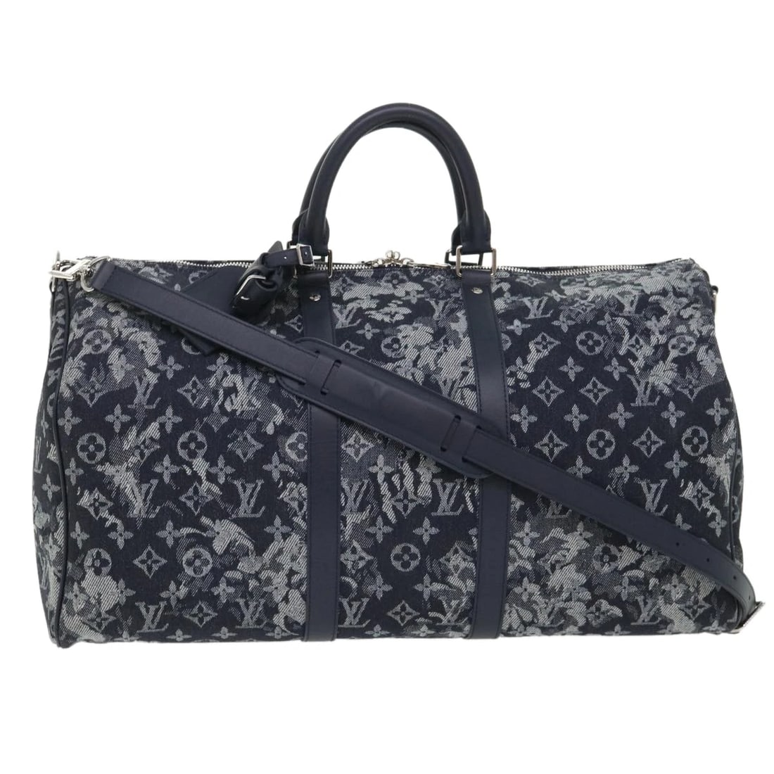 LOUIS VUITTON MONOGRAM TAPESTRY KEEPALL BANDOULIERE 50 BOSTON (1 of 8)