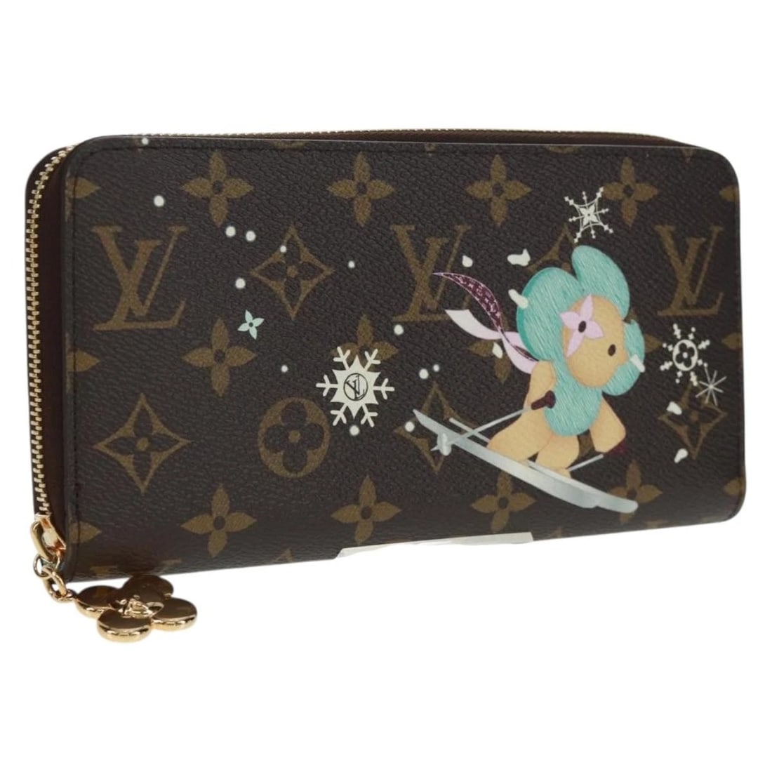 LOUIS VUITTON VIVIENNE ZIPPY WALLET LIGHT BLUE (1 of 8)