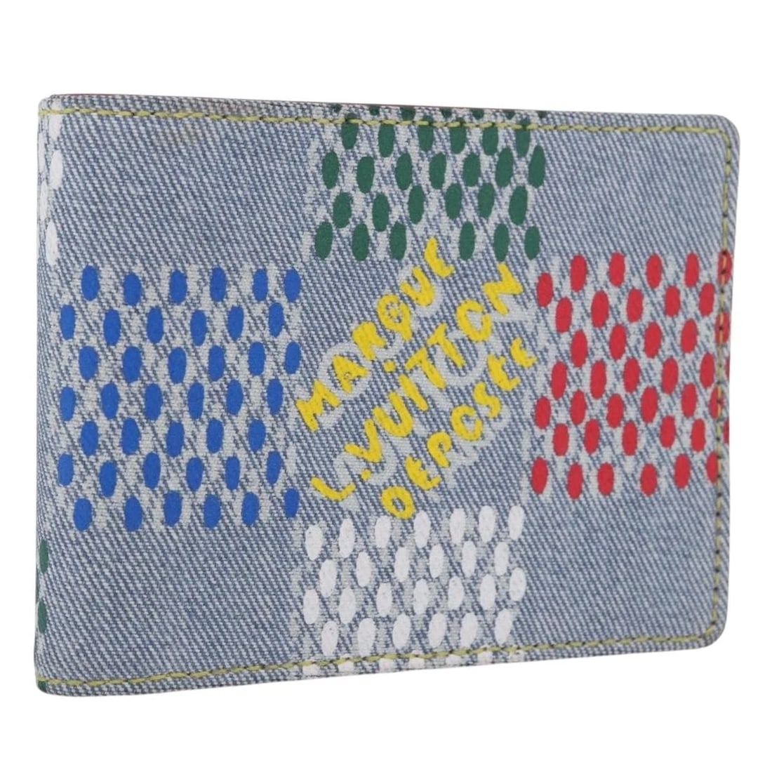 LOUIS VUITTON DAMIER GIANT PORTEFEUILLE MULTRIPRU DENIM: LOUIS VUITTON Damier Giant Portefeuille Multripru Denim Brand: LOUIS VUITTON Type: Wallet Material: Monogram Canvas Color: Blue Size: W4.7 x H3.5 x D0.6inch(Approx) Accessories: None Acces