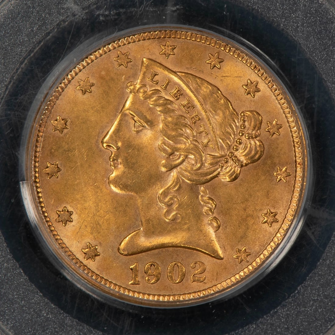 1902-S G$5 LIBERTY HEAD GOLD HALF EAGLE: 1902-S G$5 Liberty Head Gold Half Eagle Brand/Mint: U.S. Mint Year: 1902 Fineness: 0.9 Country of Origin: United States Accessories: None Accessories Notice: When purchasing pre-owned goods, pleas