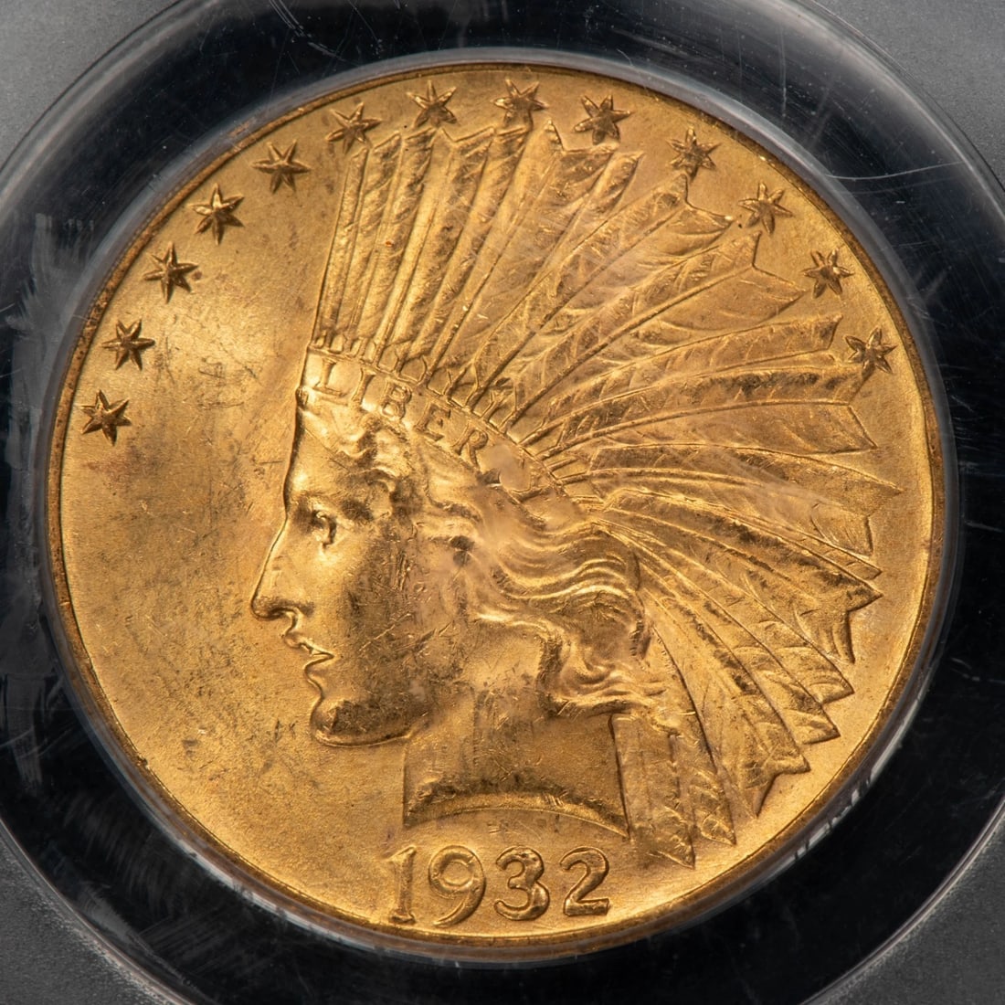 1932 G$10 INDIAN HEAD GOLD EAGLE: 1932 G$10 Indian Head Gold Eagle Brand/Mint: U.S. Mint Year: 1932 Fineness: 0.9 Country of Origin: United States Accessories: None Accessories Notice: When purchasing pre-owned goods, please refer