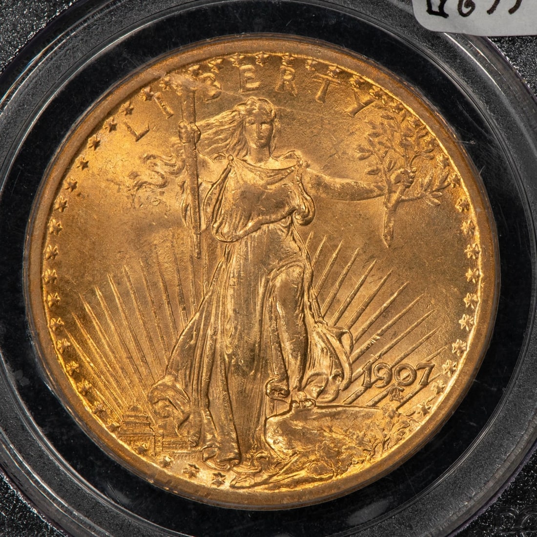 1907 G$20 SAINT-GAUDENS GOLD DOUBLE EAGLE: 1907 G$20 Saint-Gaudens Gold Double Eagle Brand/Mint: U.S. Mint Year: 1907 Fineness: 0.9 Country of Origin: United States Accessories: None Accessories Notice: When purchasing pre-owned goods, ple