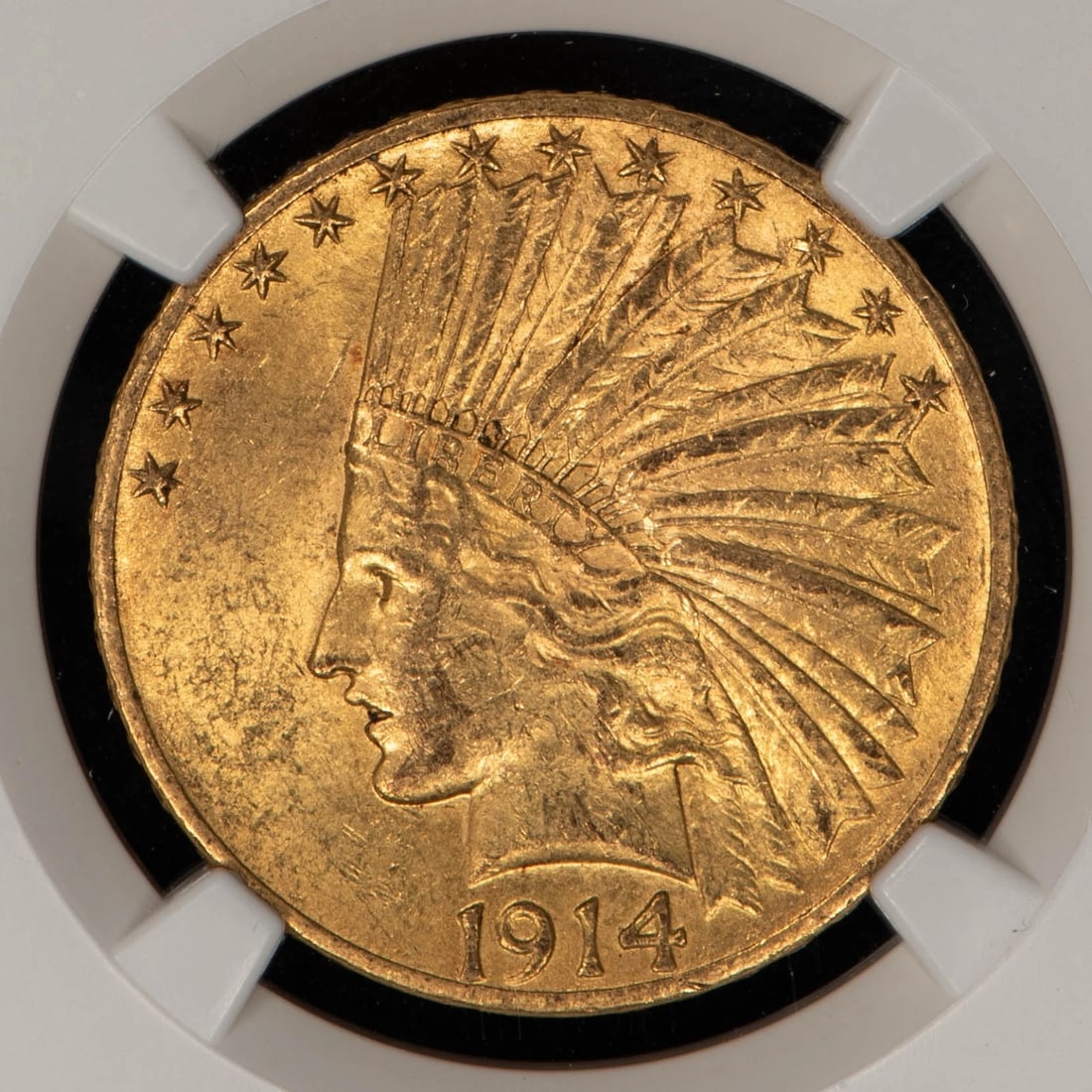 1914 G$10 INDIAN HEAD GOLD EAGLE (1 of 2)