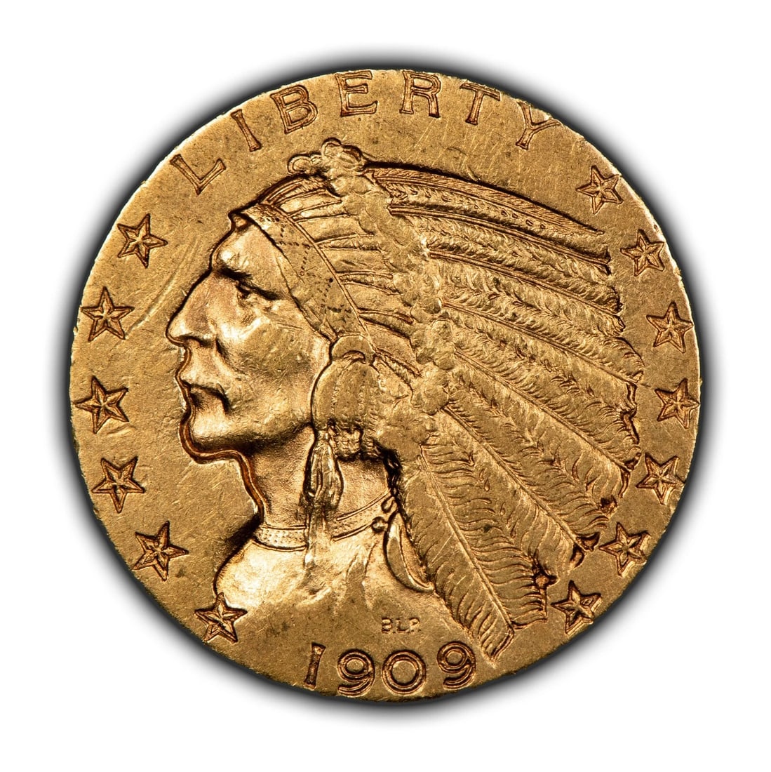 1909-D G$5 INDIAN HEAD GOLD HALF EAGLE (1 of 4)