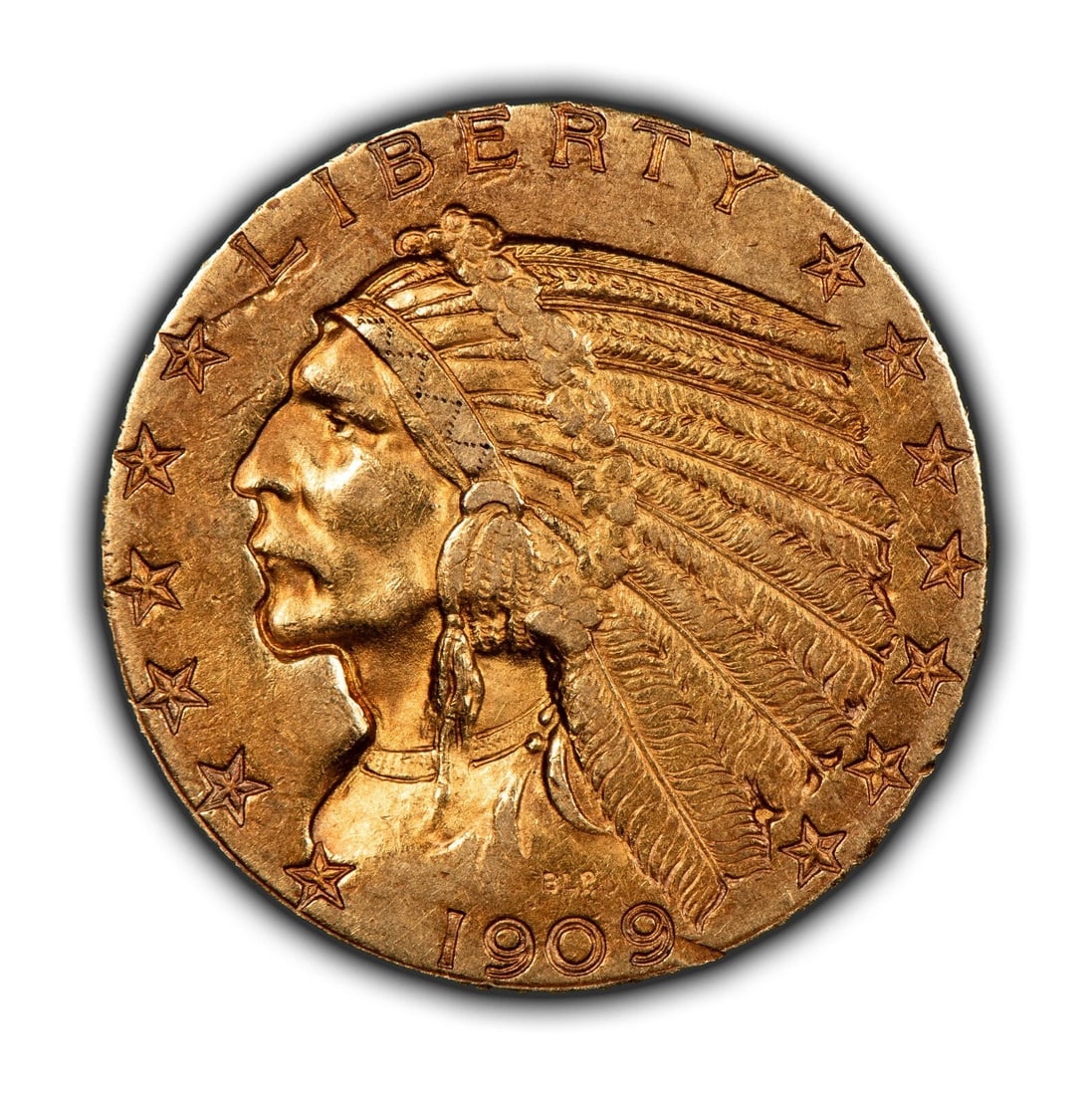 1909-D G$5 INDIAN HEAD GOLD HALF EAGLE (1 of 4)