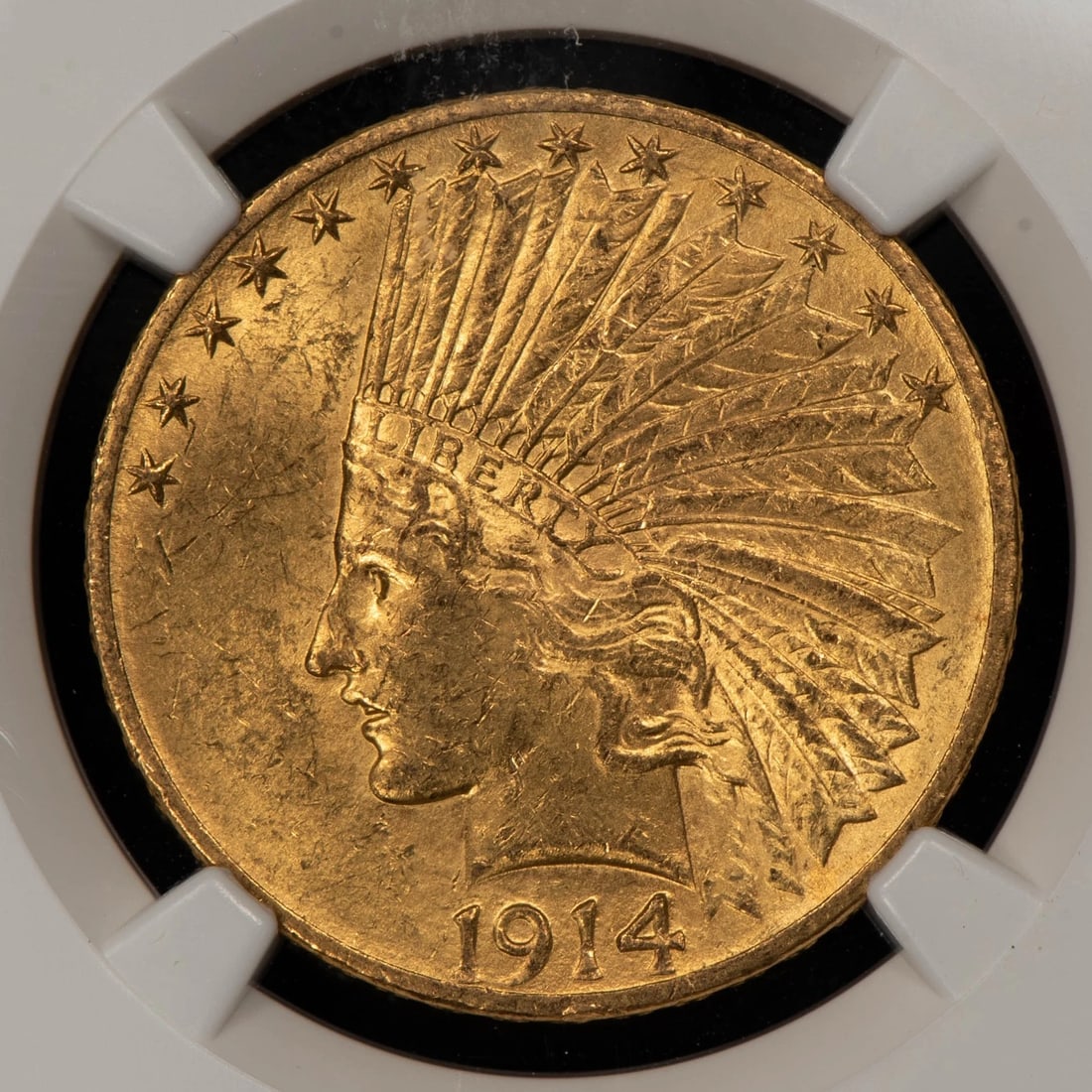 1914 G$10 INDIAN HEAD GOLD EAGLE (1 of 2)
