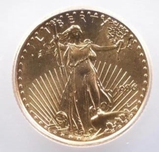 1996 $5 AMERICAN GOLD EAGLE MINT: 1996 $5 American Gold Eagle Mint Brand/Mint: None Year: 1996 Fineness: None Denomination: $5 Country of Origin: United States Accessories: None Accessories Notice: When purchasing pre-owne