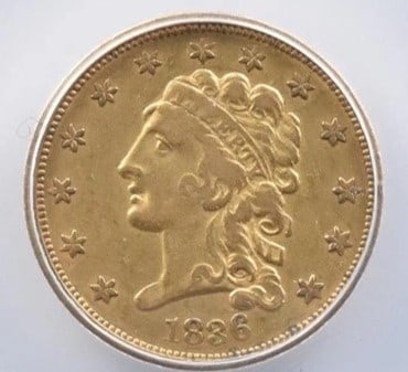 1836 $2.50 CLASSIC HEAD GOLD QUARTER EAGLE (1 of 2)