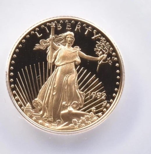 1992-P $10 AMERICAN GOLD EAGLE (1 of 2)