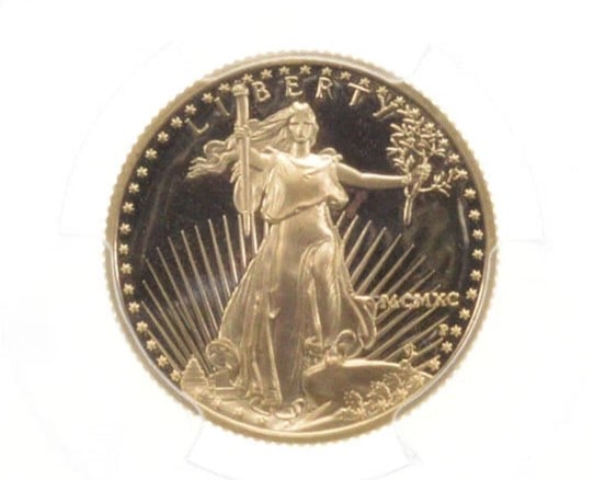 1990-P $10 AMERICAN GOLD EAGLE (1 of 2)