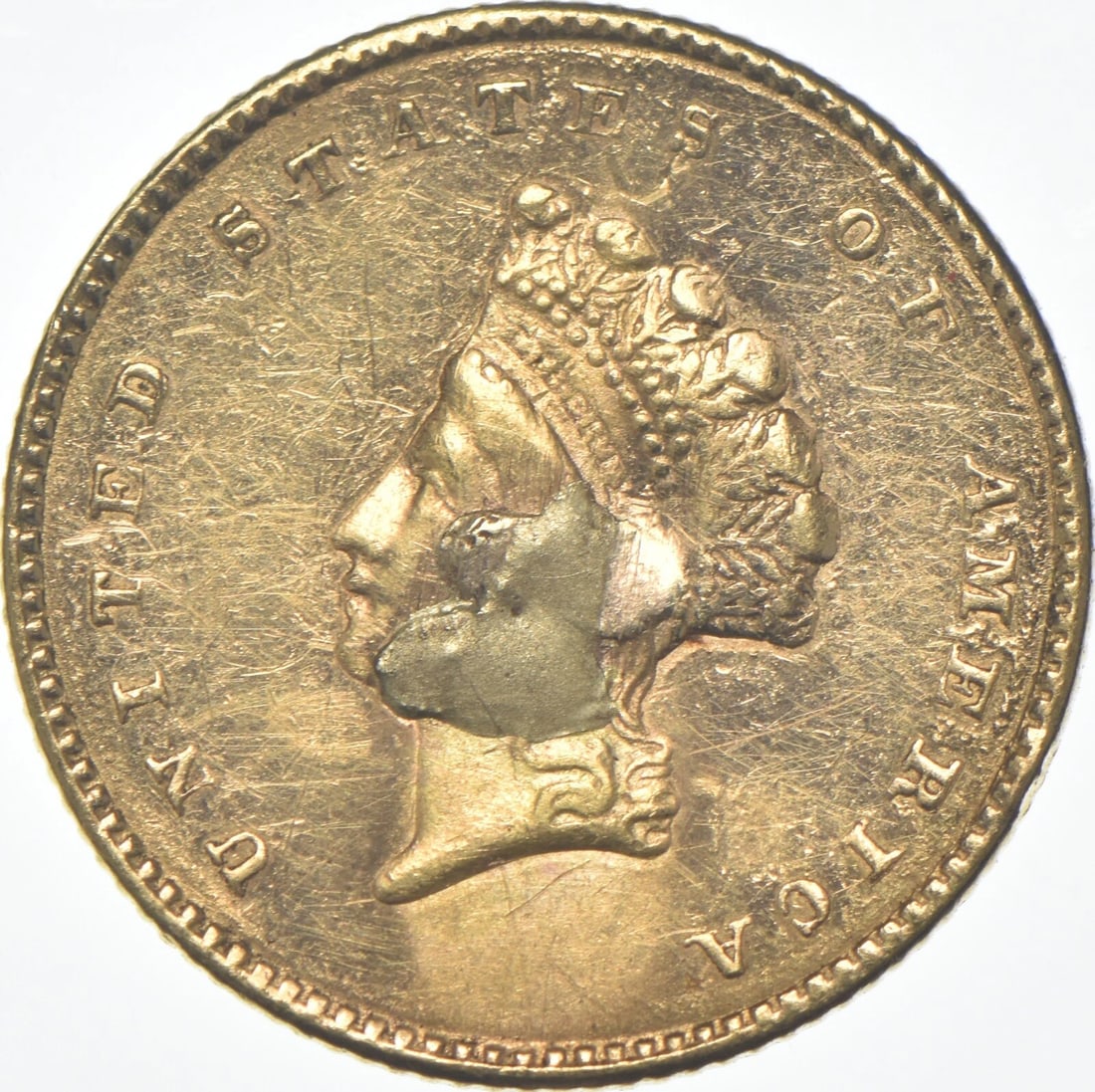 1854 $1 INDIAN PRINCESS HEAD GOLD DOLLAR (1 of 2)