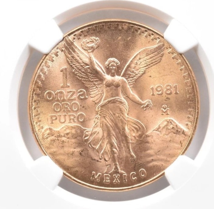 1981 MO MEXICO 1 ONZA GOLD LIBERTAD (1 of 2)