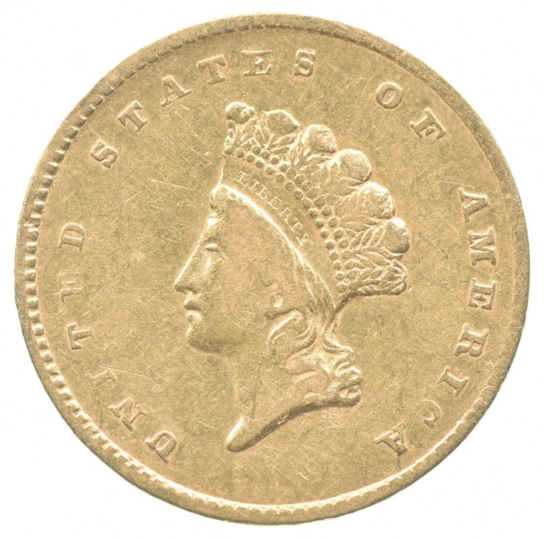 1855 $1 INDIAN PRINCESS HEAD GOLD DOLLAR (1 of 2)