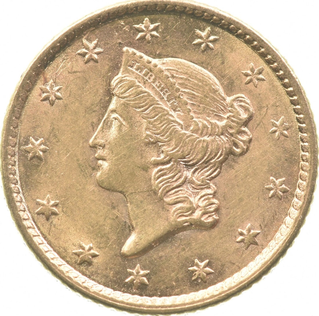 1852 $1 LIBERTY HEAD GOLD DOLLAR (1 of 2)