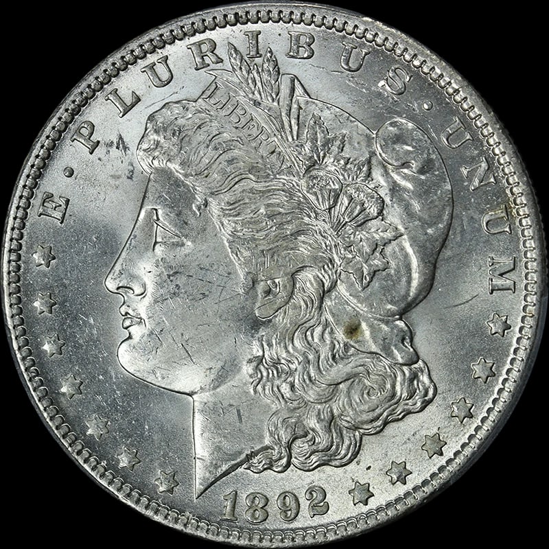 1892-O MORGAN SILVER DOLLAR NICE EYE APPEAL NICE LUSTER (1 of 2)