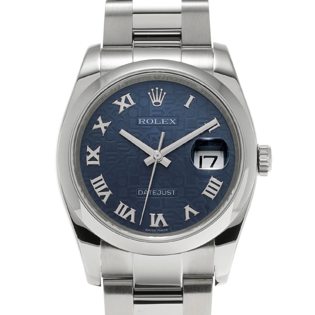 ROLEX DATEJUST BLUE COMPUTER WATCH (1 of 4)
