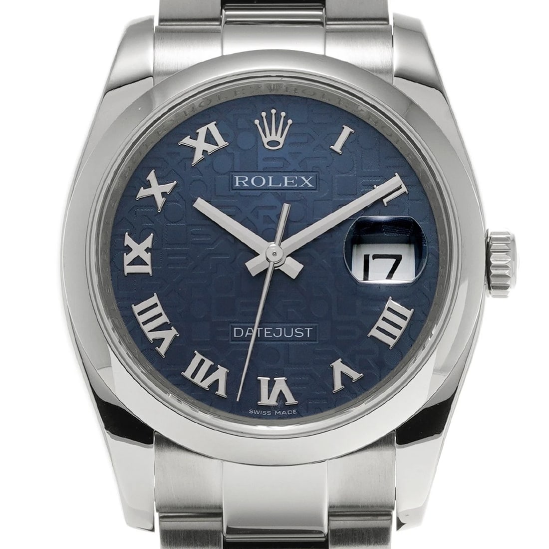 ROLEX DATEJUST BLUE COMPUTER WATCH - 4