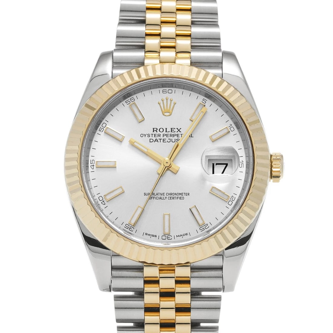 ROLEX DATEJUST SILVER WATCH: ROLEX Datejust Silver WATCH Brand: ROLEX Type: Wristwatch Material: Band Material Stainless steel/Yellow Gold, Case Material Stainless steel Color: Dial Color Silver Size: ??Case? H/about 41mm W/a