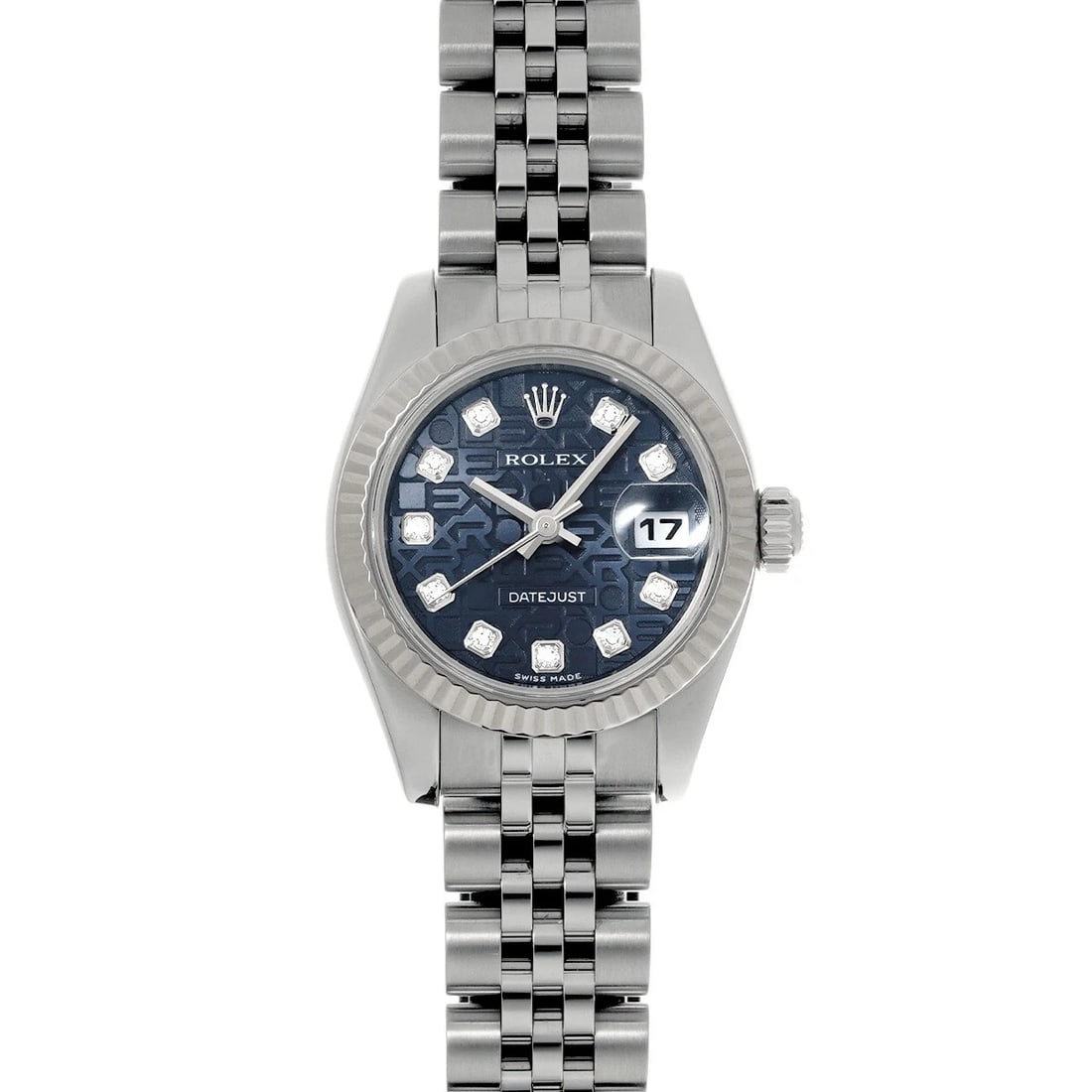 ROLEX DATEJUST BLUE COMPUTER DIAMOND WATCH (1 of 4)