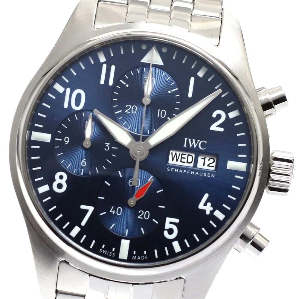 IWC SCHAFFHAUSEN PILOT'S WATCH CHRONOGRAPH: IWC SCHAFFHAUSEN Pilot's Watch Chronograph Brand: IWC SCHAFFHAUSEN Type: Wristwatch Material: Band Material Stainless Steel, Case Material stainless Steel /stainless steel Color: Band Color