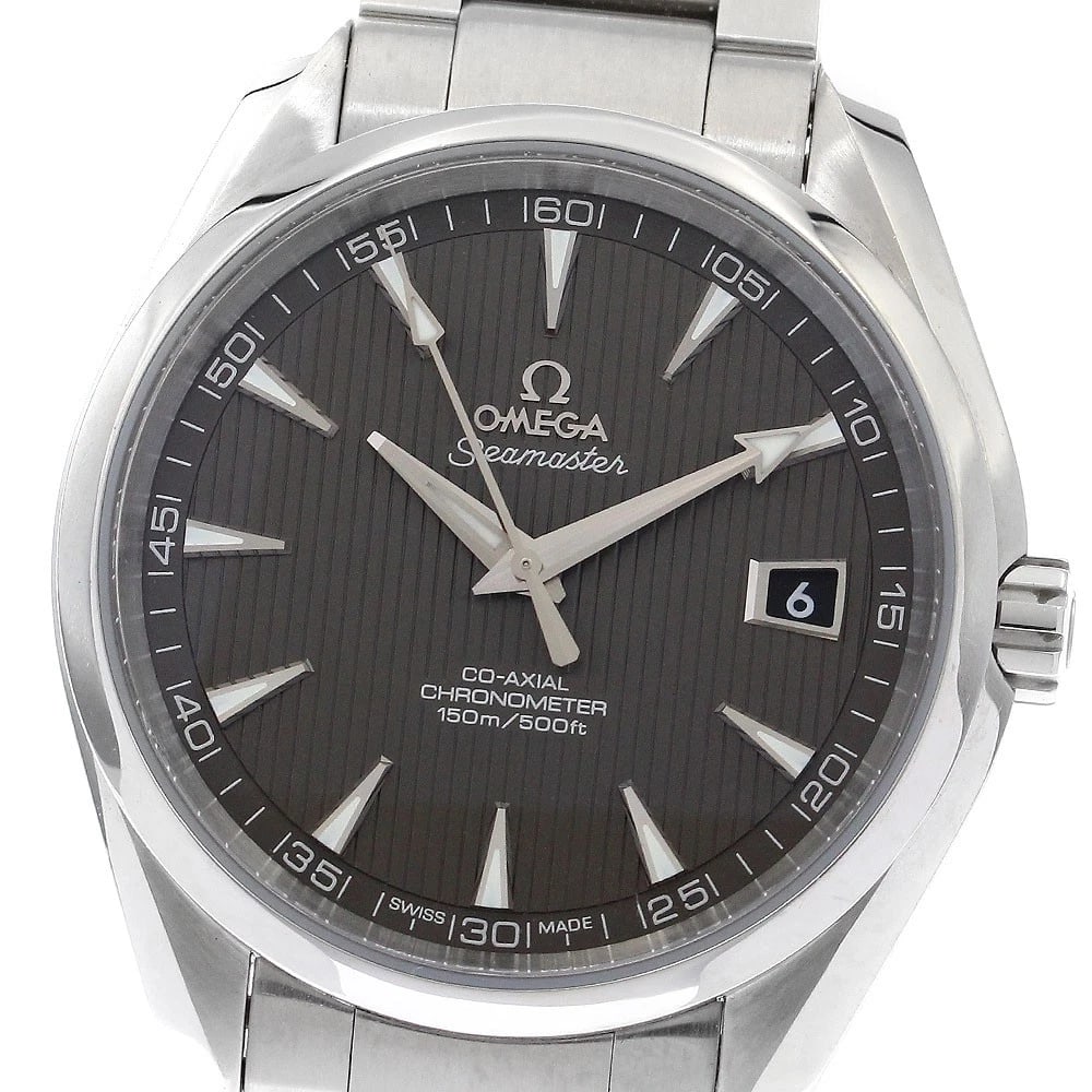OMEGA SEAMASTER AQUA TERRA AUTOMATIC WATCH: OMEGA Seamaster Aqua Terra Automatic Watch Brand: OMEGA Type: Wristwatch Material: Band Material Stainless Steel, Case Material Stainless Steel / Stainless Steel Color: Band Color Silver, Dial
