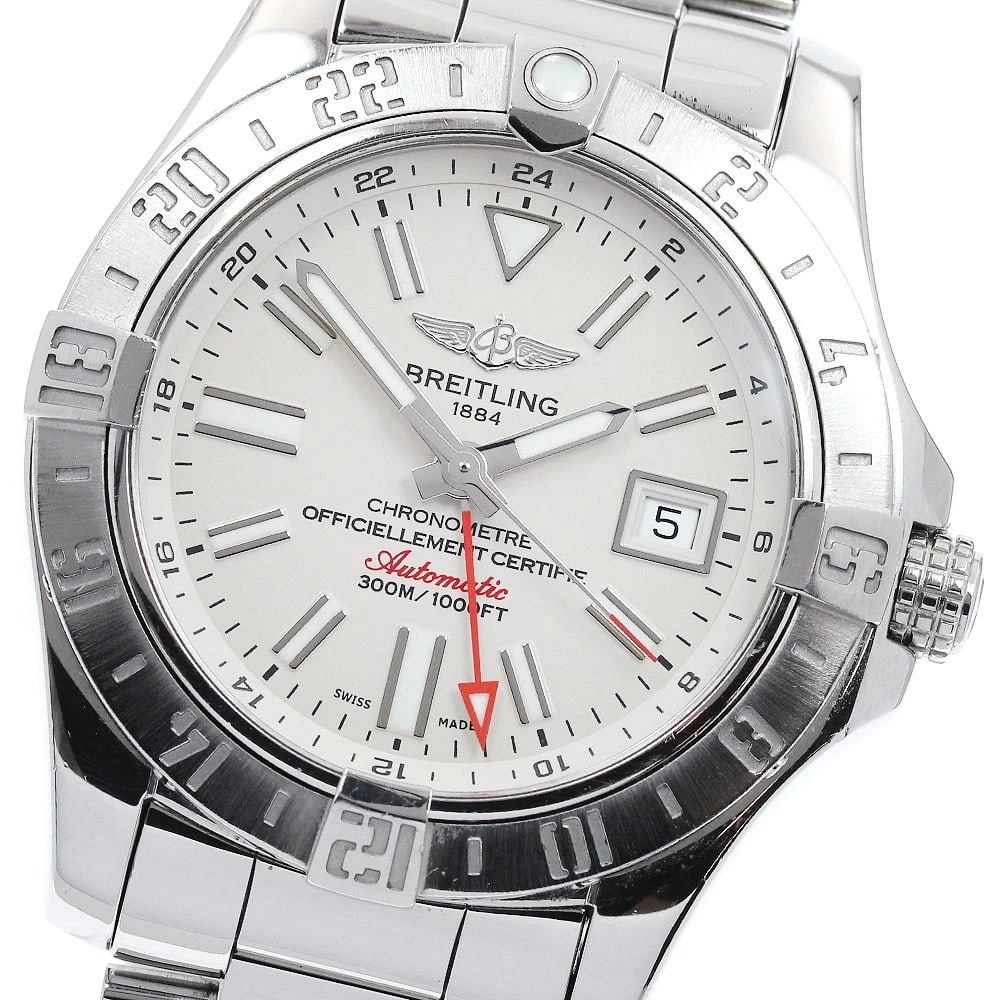 BREITLING AVENGER DATE BEIGE DIAL AUTOMATIC WATCH: BREITLING Avenger Date beige Dial Automatic Watch Brand: BREITLING Type: Wristwatch Material: Band Material Stainless Steel, Case Material Stainless Steel / Stainless Steel Color: Band Color Silver,