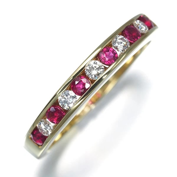 TIFFANY&CO. RING DIAMOND RUBY CHANNEL SET - 2